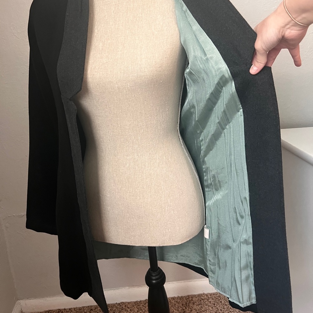 Final Touch Black And Gray Streamlined Blazer Wit… - image 3